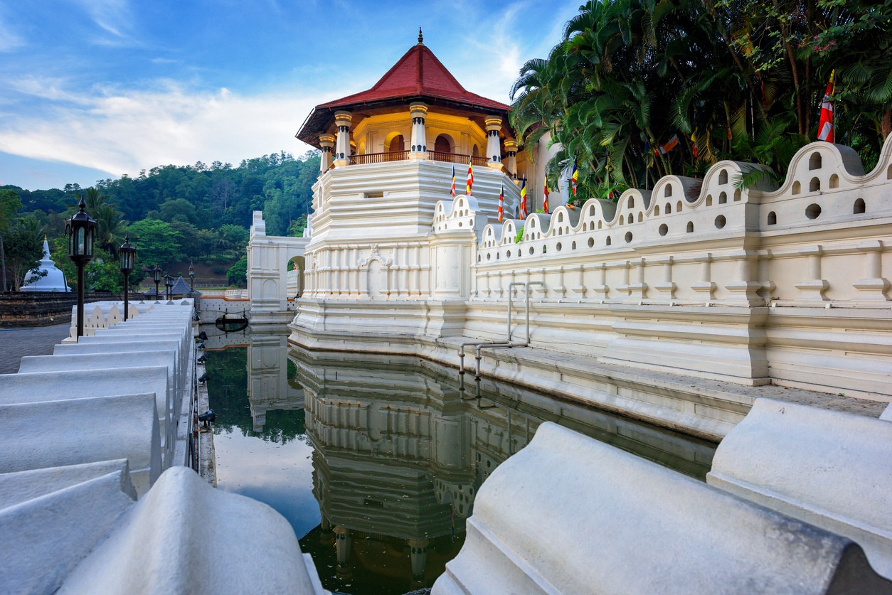 Temple of the Sacred Tooth Relic at Kandy, Sri Lanka.